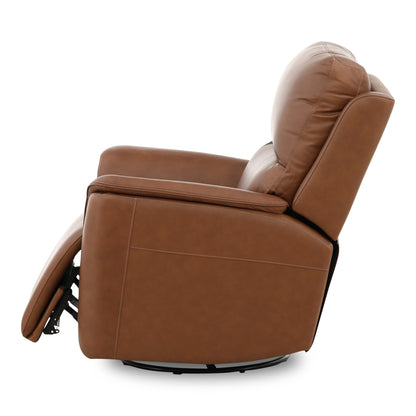 Flexsteel Karson Leather Power Swivel Glider Recliner
