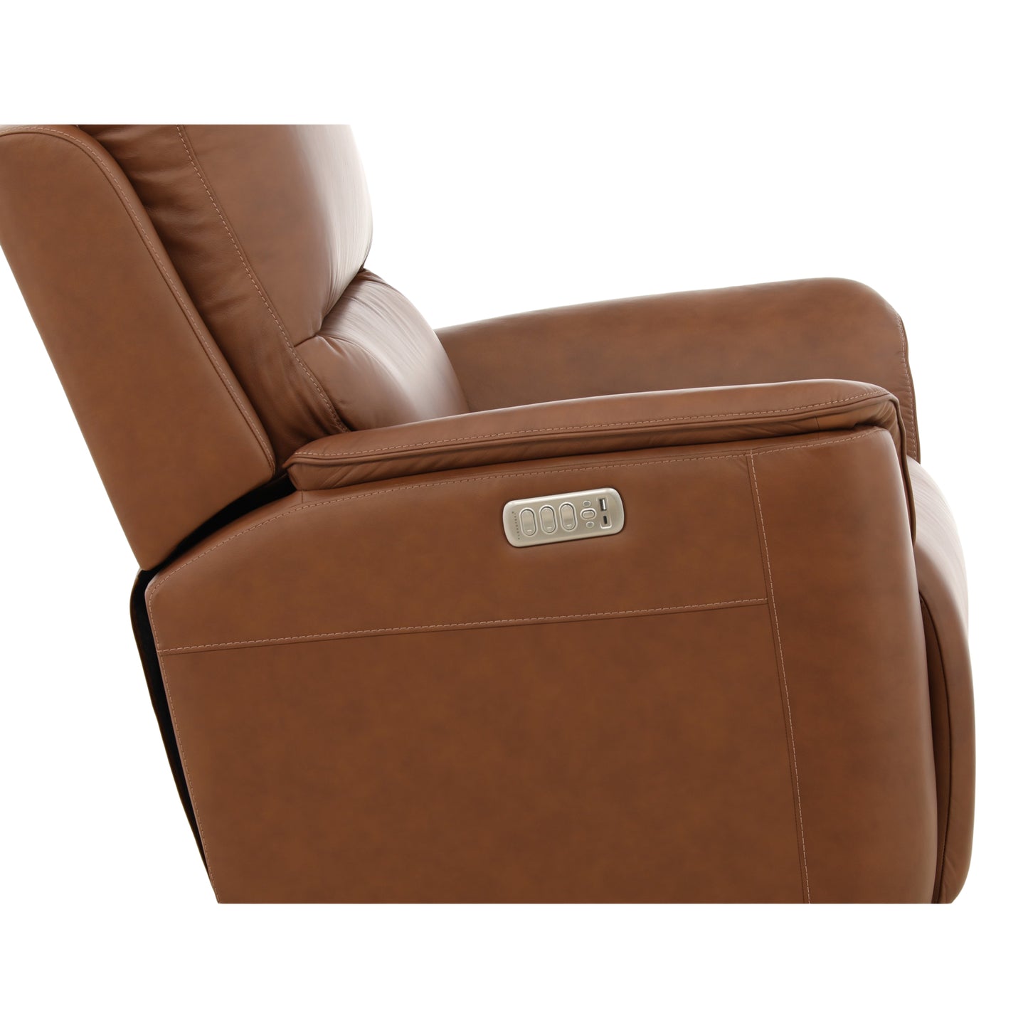 Karson Leather Power Swivel Glider Recliner