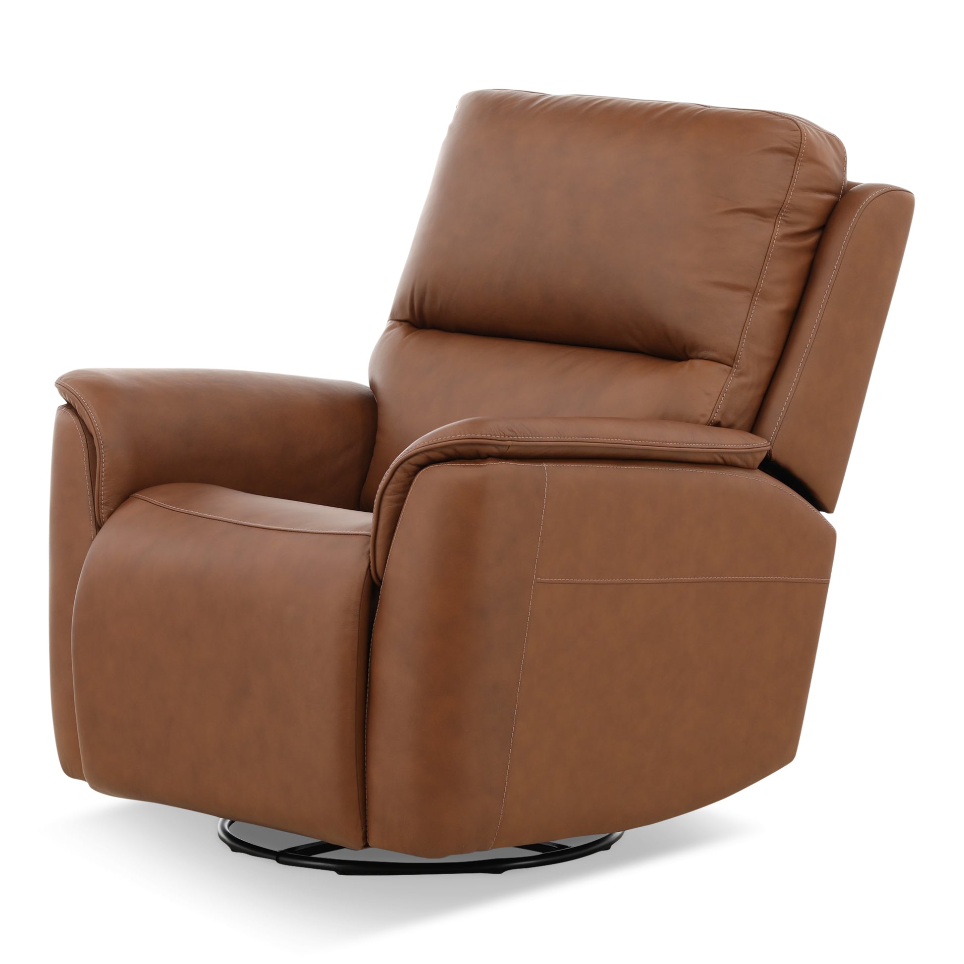 Karson Leather Power Swivel Glider Recliner