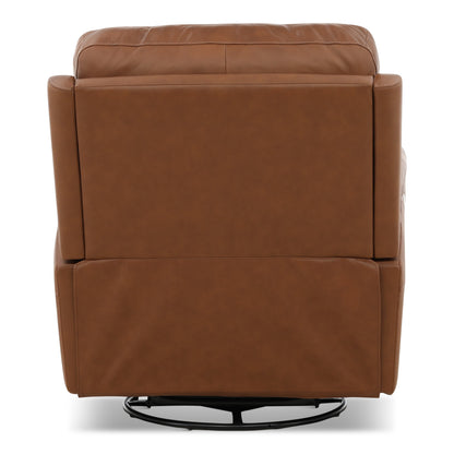 Flexsteel Karson Leather Power Swivel Glider Recliner