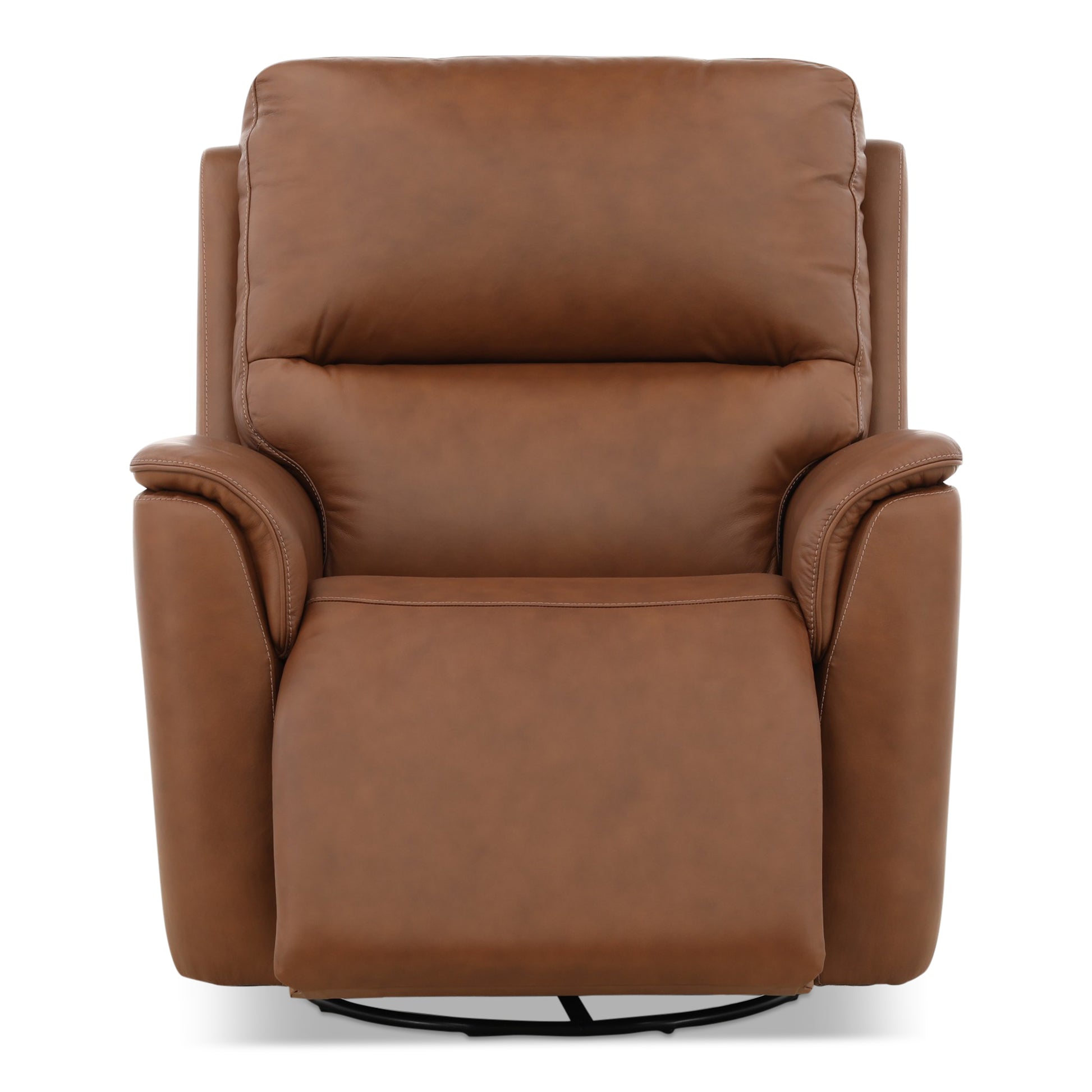 Flexsteel Karson Leather Power Swivel Glider Recliner
