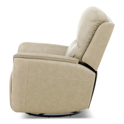 Flexsteel Karson Leather Power Swivel Glider Recliner