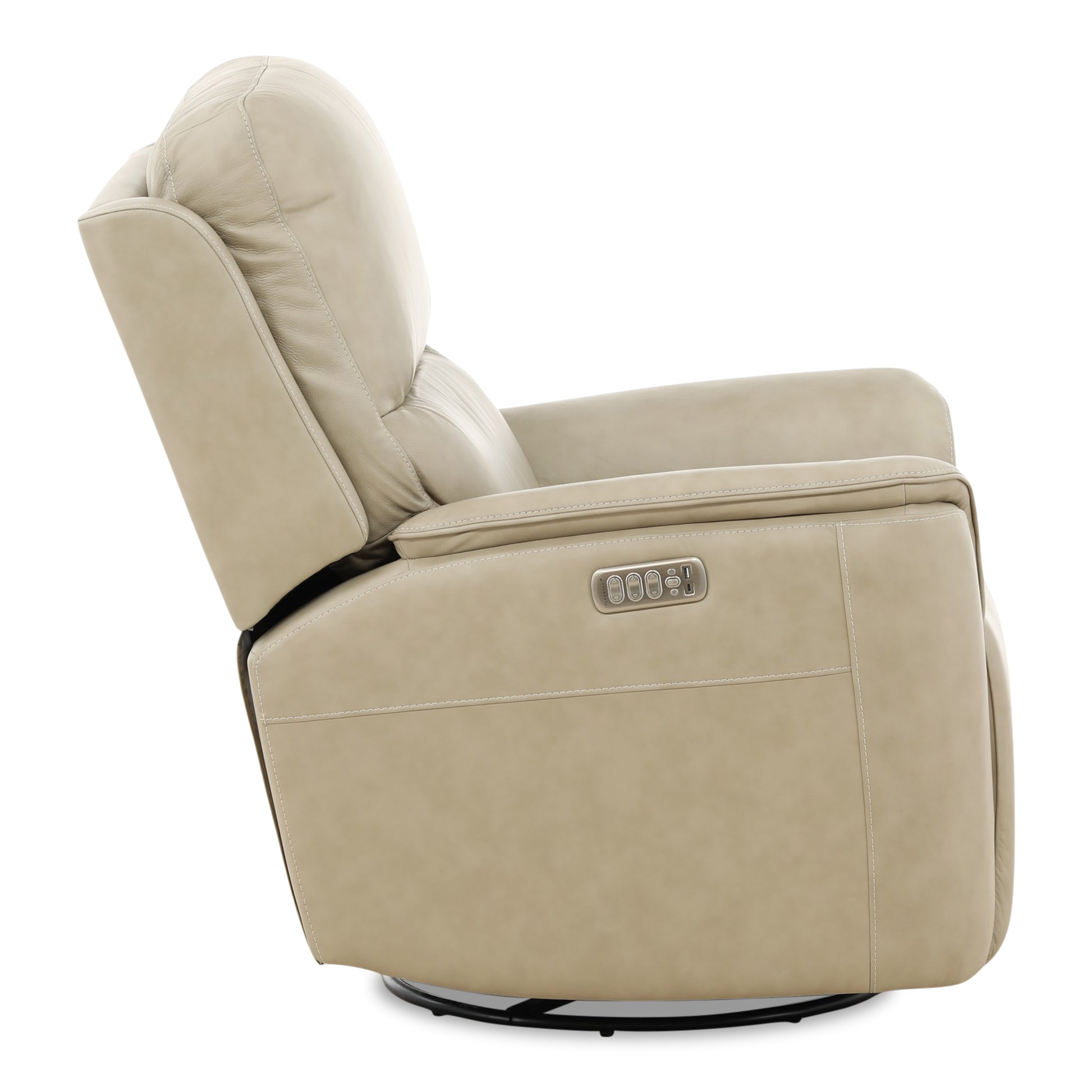 Flexsteel Karson Leather Power Swivel Glider Recliner