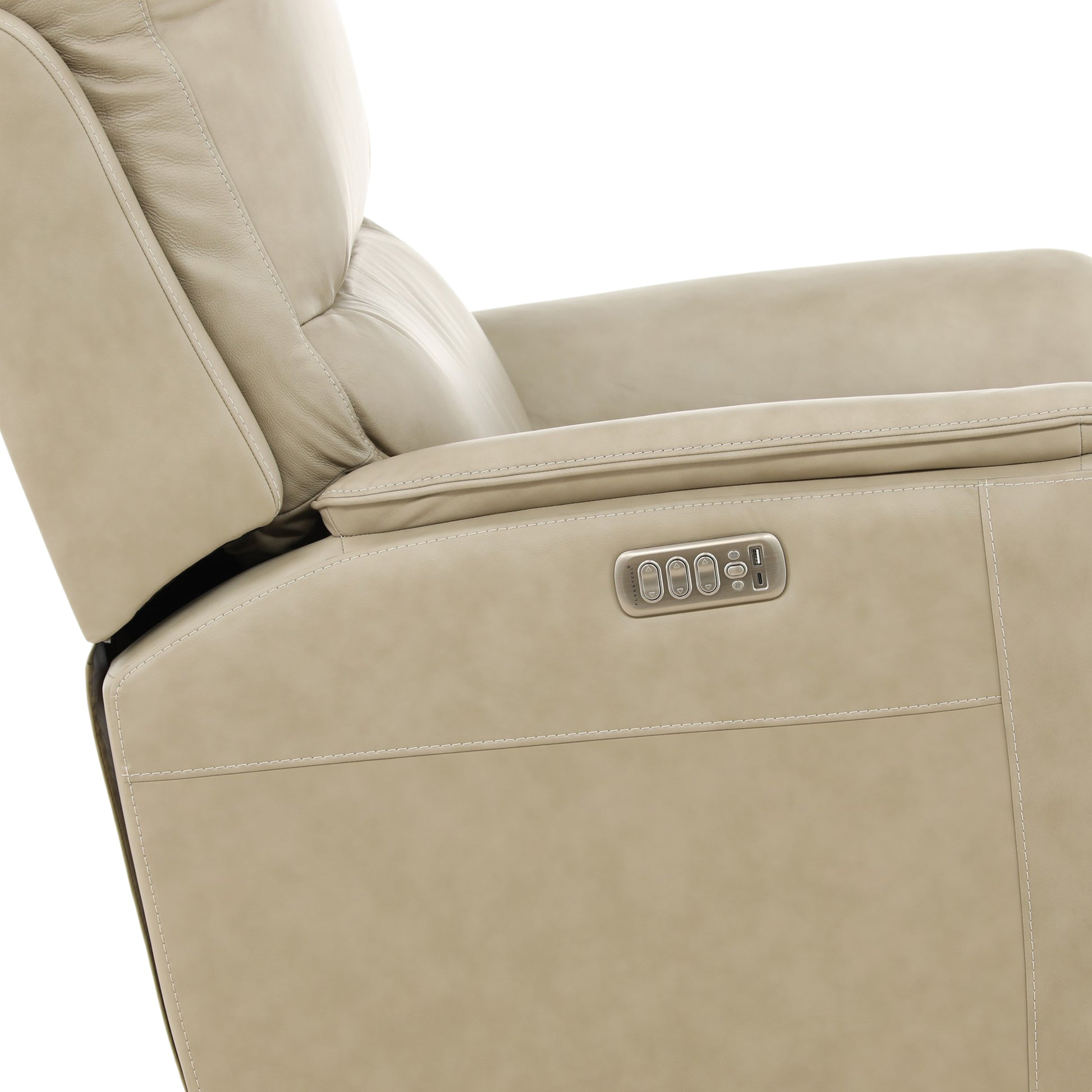 Flexsteel Karson Leather Power Swivel Glider Recliner