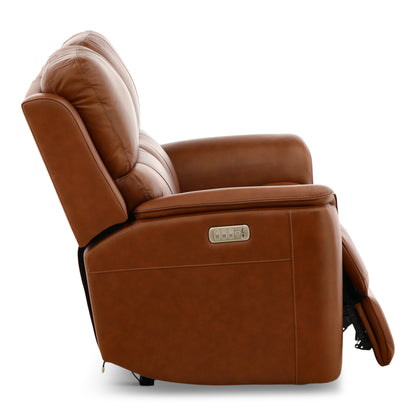 Flexsteel Karson Leather Power Reclining Loveseat
