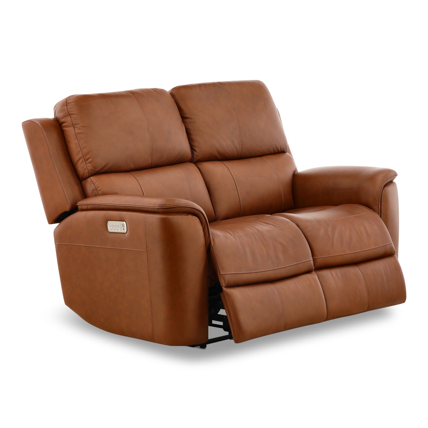 Flexsteel Karson Leather Power Reclining Loveseat