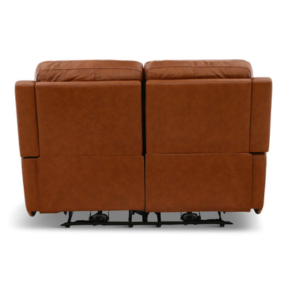 Flexsteel Karson Leather Power Reclining Loveseat
