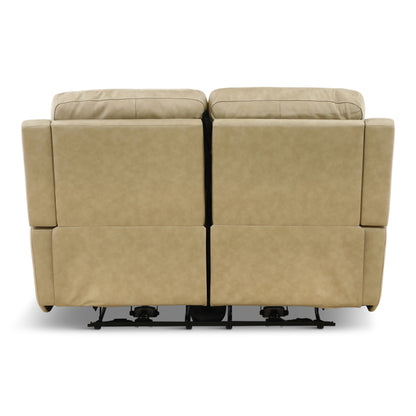 Flexsteel Karson Leather Power Reclining Loveseat