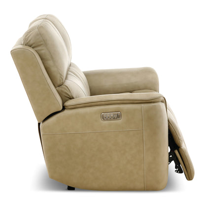 Flexsteel Karson Leather Power Reclining Loveseat