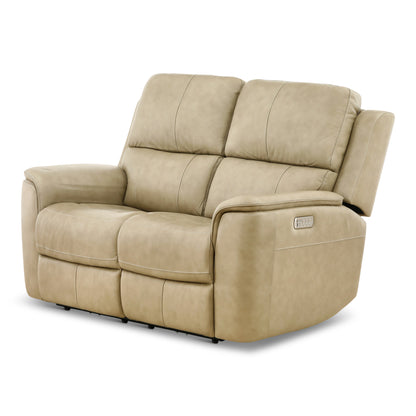 Flexsteel Karson Leather Power Reclining Loveseat
