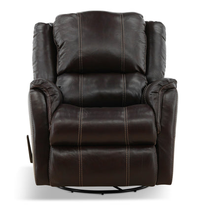 Delia Leather Swivel Glider Rocker Recliner