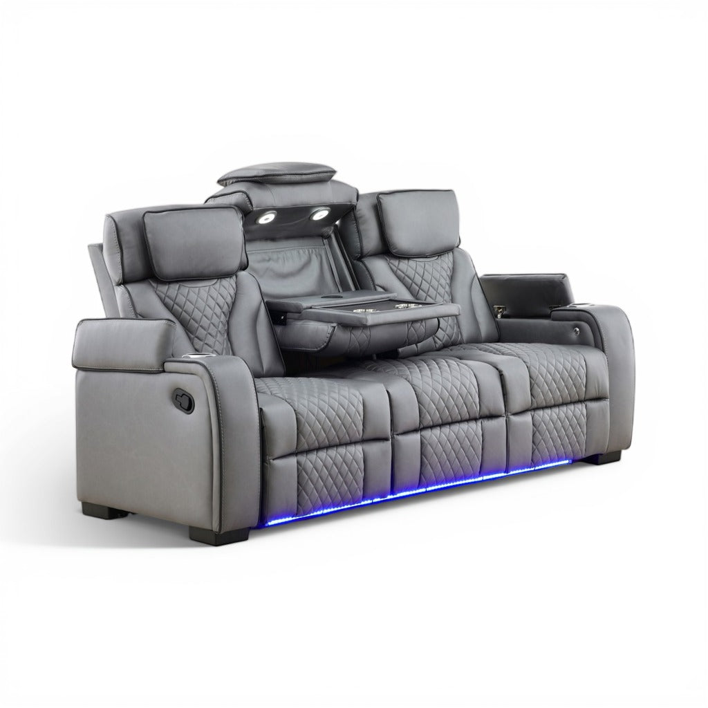 Morgan Reclining Sofa with Drop-Down Table
