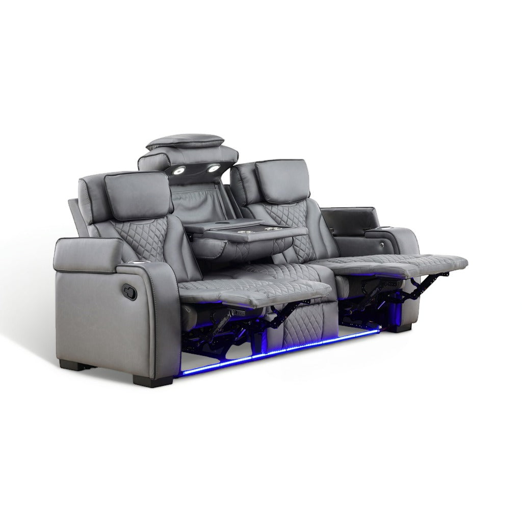 Morgan Reclining Sofa with Drop-Down Table