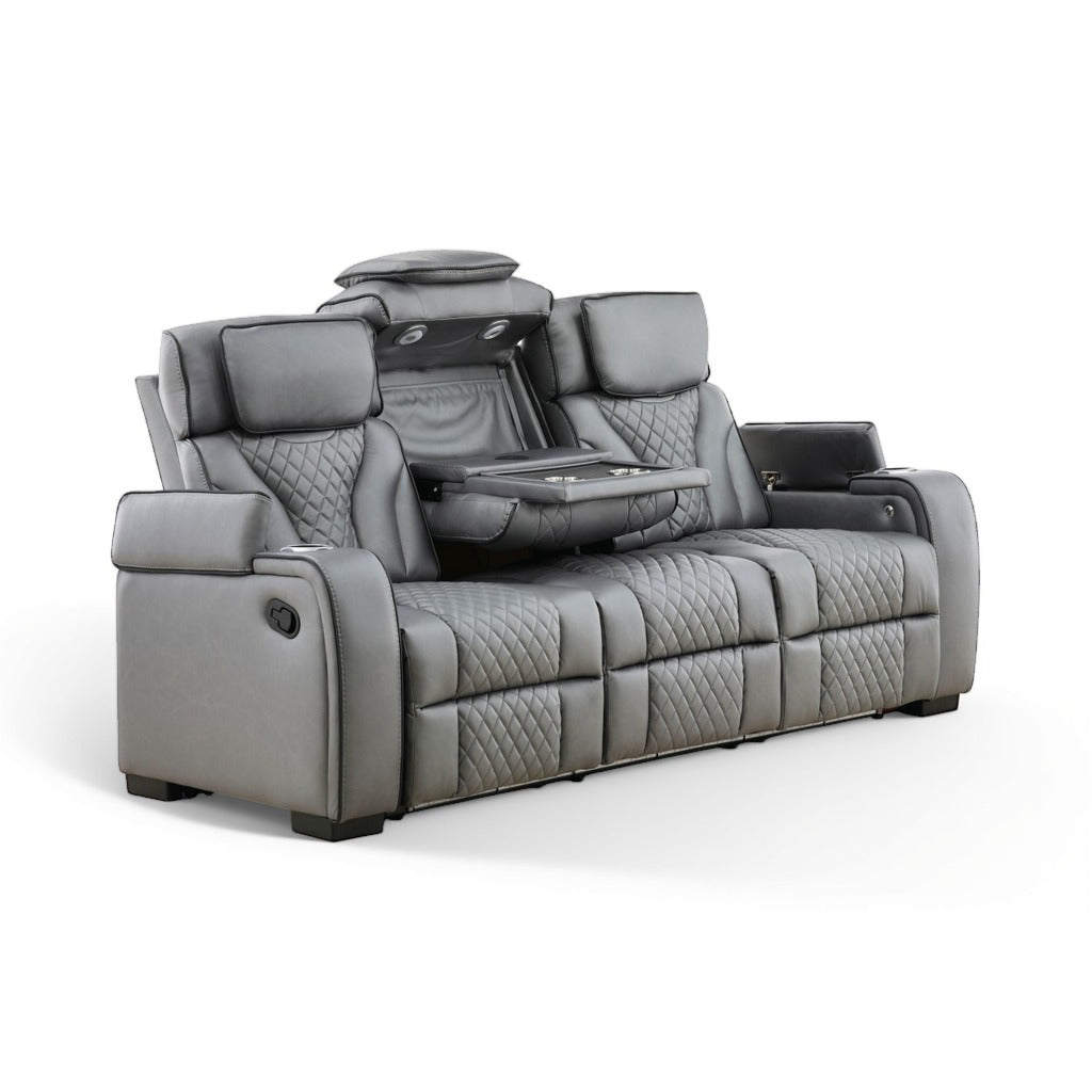 Morgan Reclining Sofa with Drop-Down Table