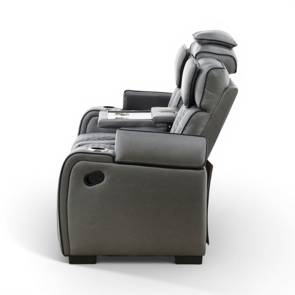 Morgan Reclining Sofa with Drop-Down Table