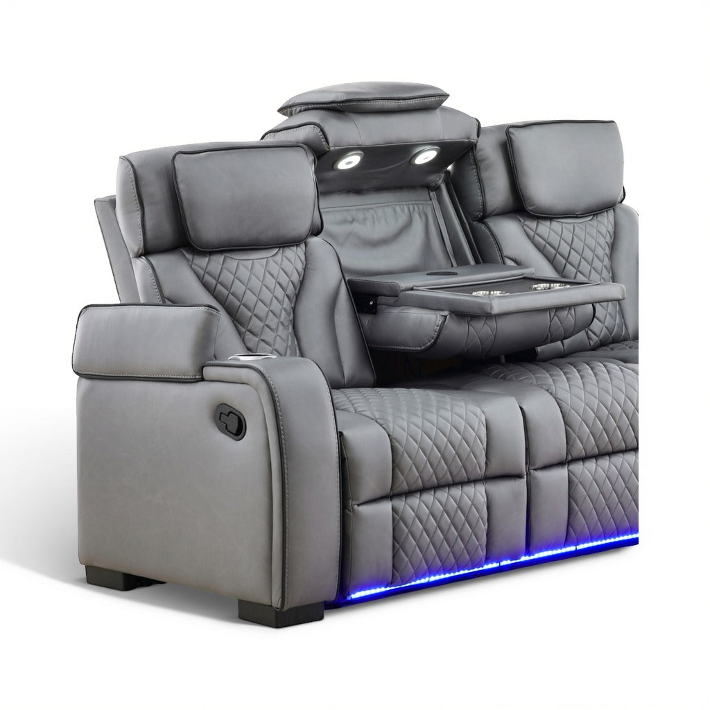Morgan Reclining Sofa with Drop-Down Table