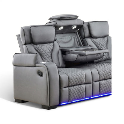 Morgan Reclining Sofa with Drop-Down Table
