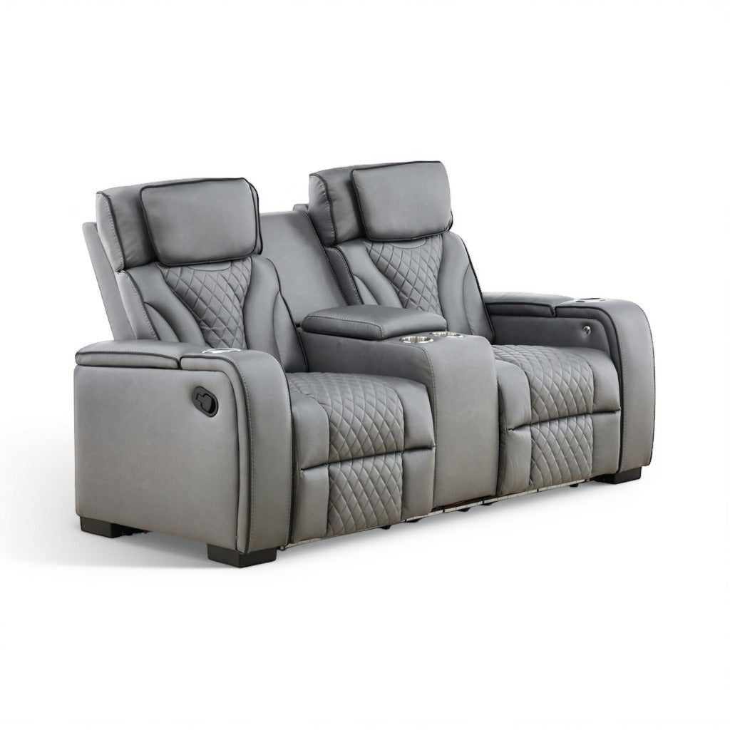 Reclining Loveseat W/ Console
