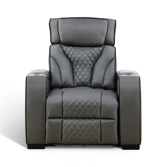 Recliner With LED Lights Slate