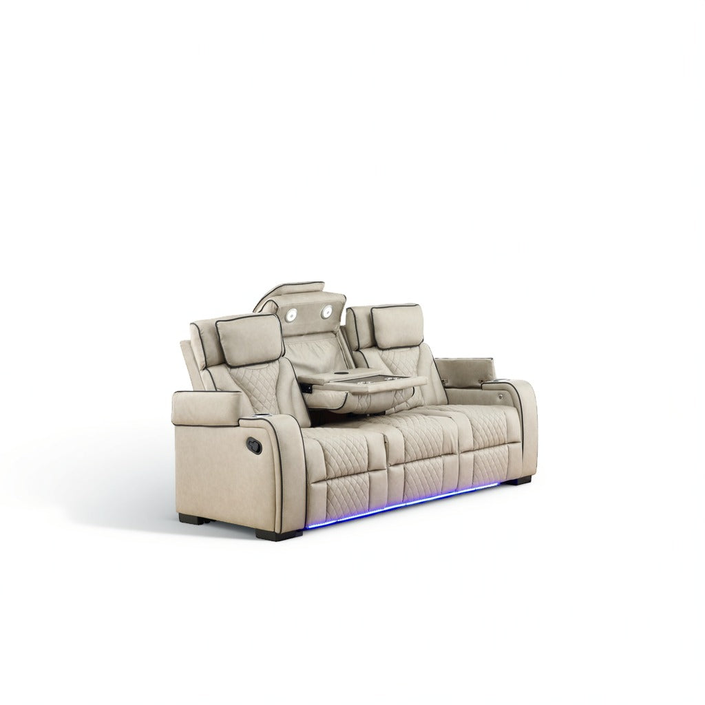 Morgan Reclining Sofa with Drop-Down Table