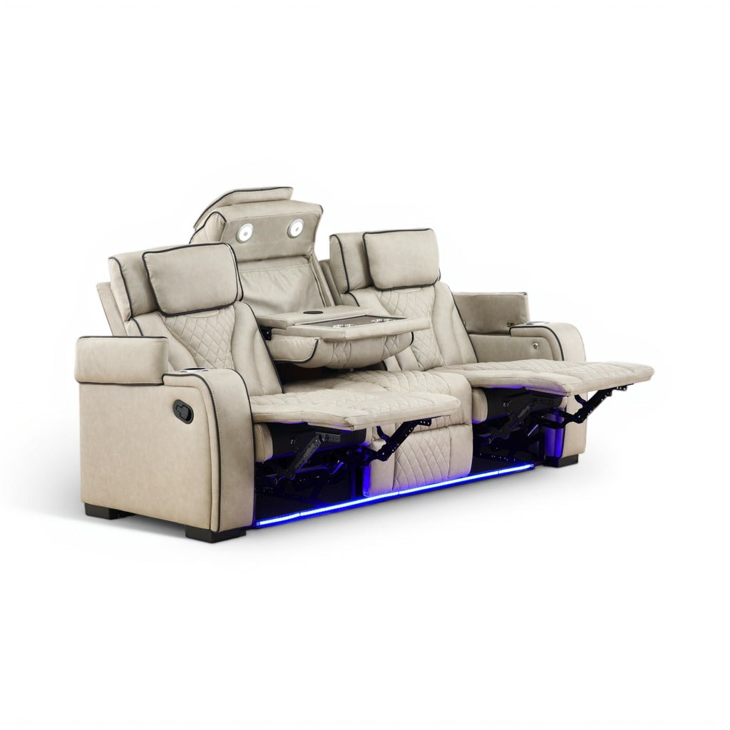Morgan Reclining Sofa with Drop-Down Table
