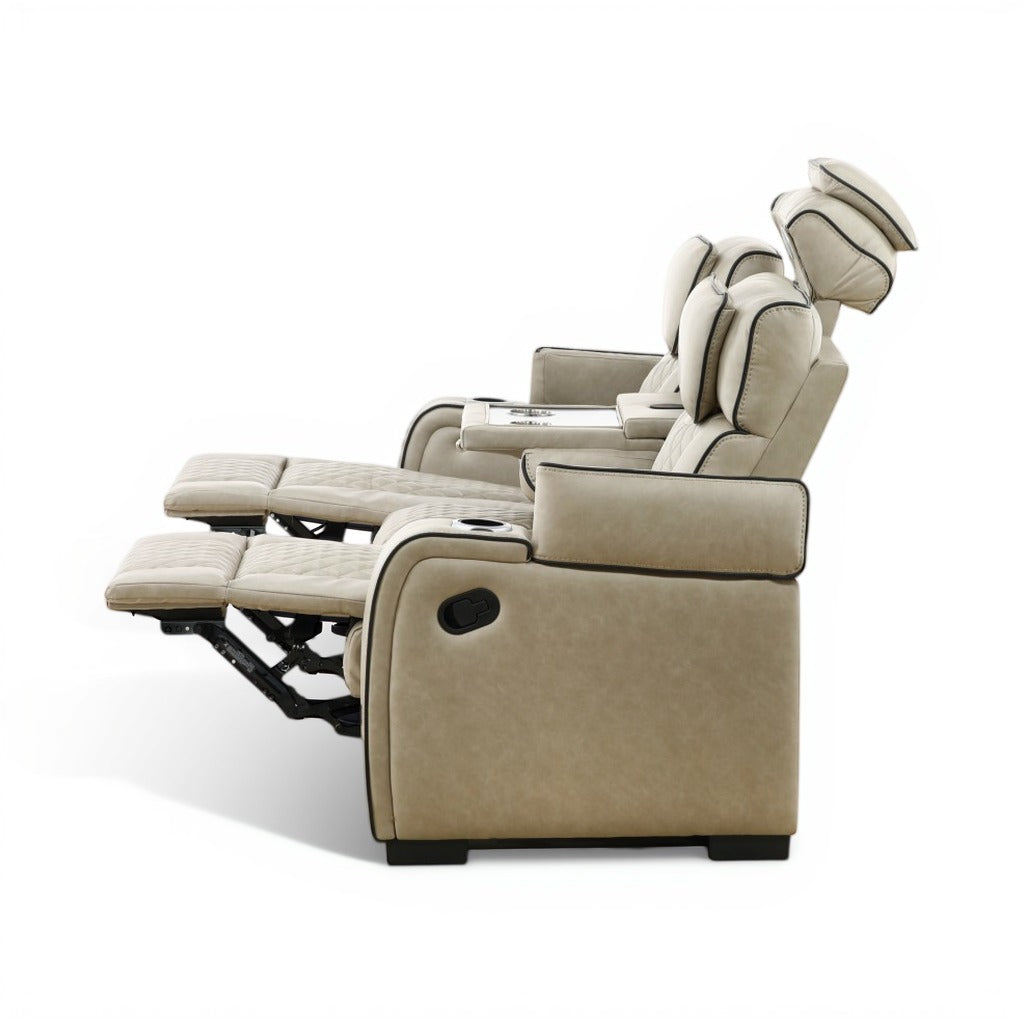 Morgan Reclining Sofa with Drop-Down Table