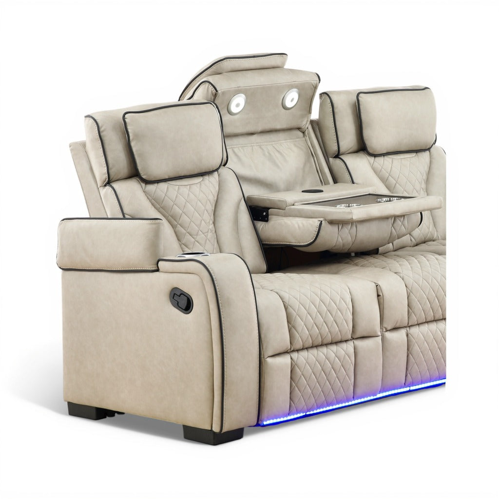 Morgan Reclining Sofa with Drop-Down Table
