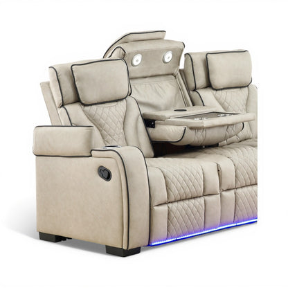 Morgan Reclining Sofa with Drop-Down Table