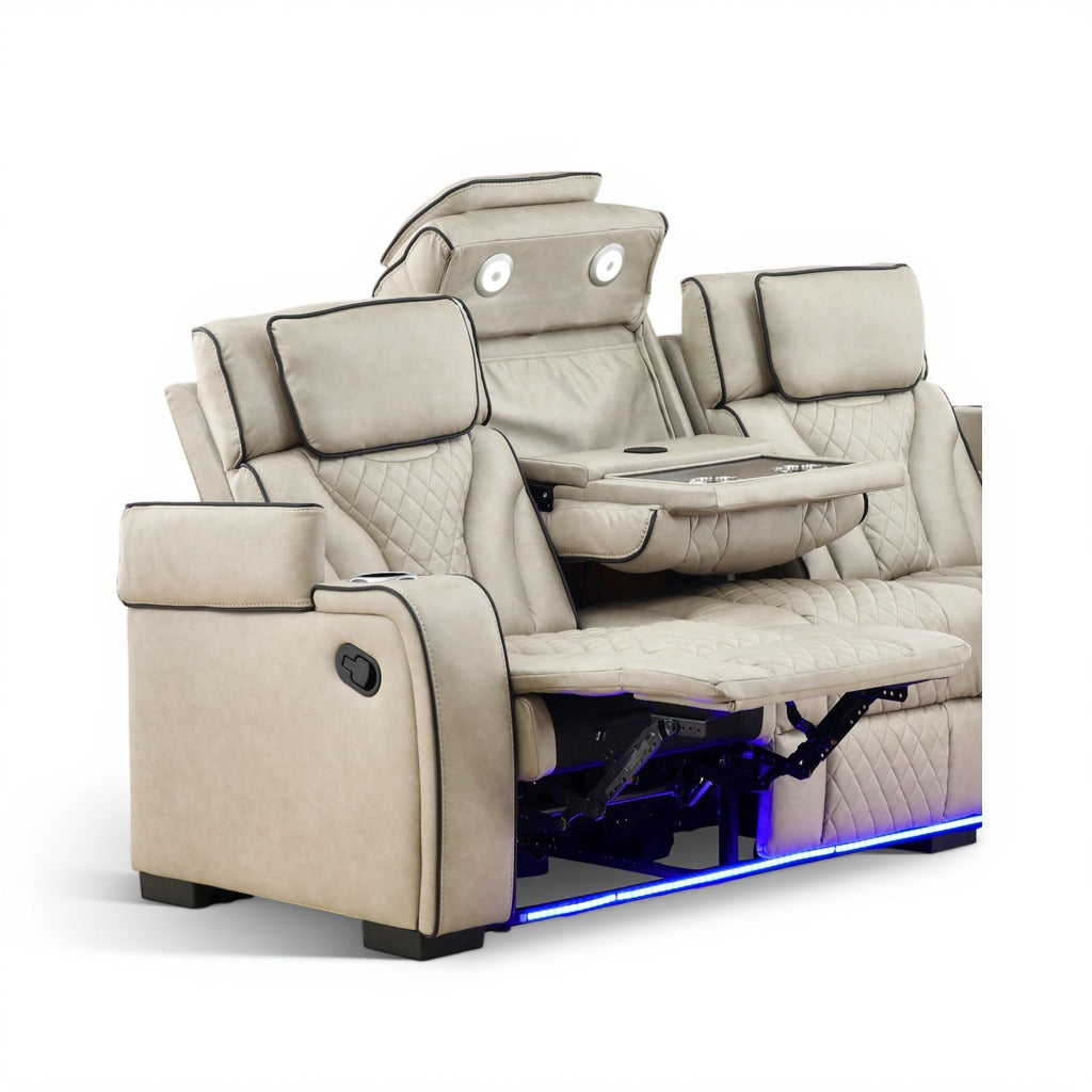 Morgan Reclining Sofa with Drop-Down Table