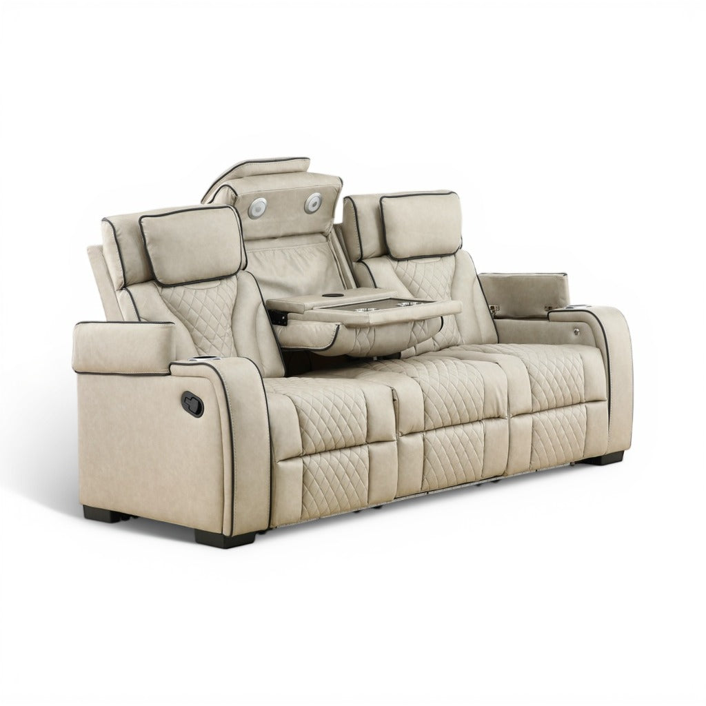 Morgan Reclining Sofa with Drop-Down Table