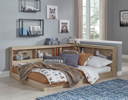 Oliah Full Bookcase Storage Bed