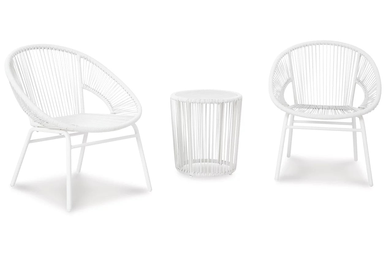 Mandarin Cape Outdoor Table and Chairs (Set of 3)