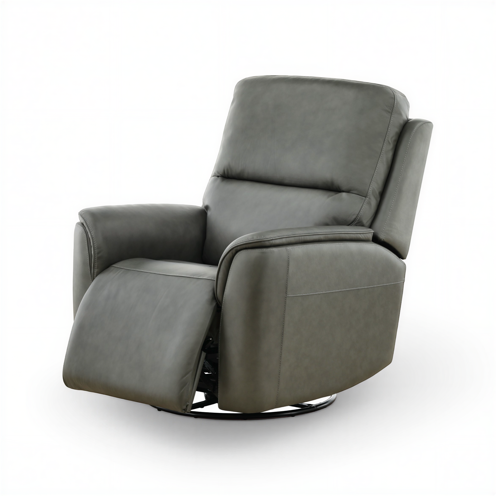 Flexsteel Grayson Leather Swivel Glider Recliner