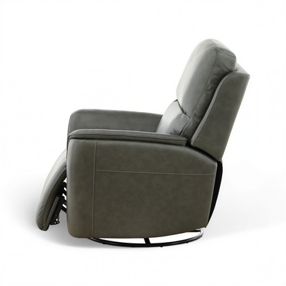 Flexsteel Grayson Leather Swivel Glider Recliner