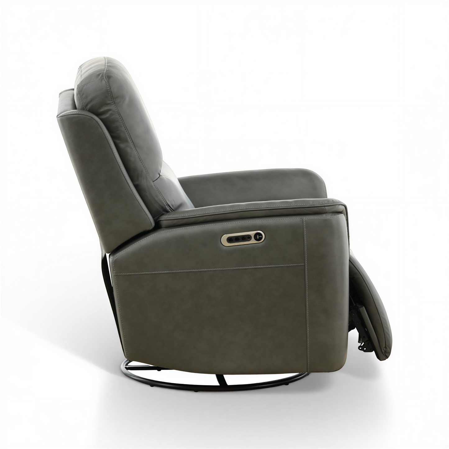 Flexsteel Grayson Leather Swivel Glider Recliner