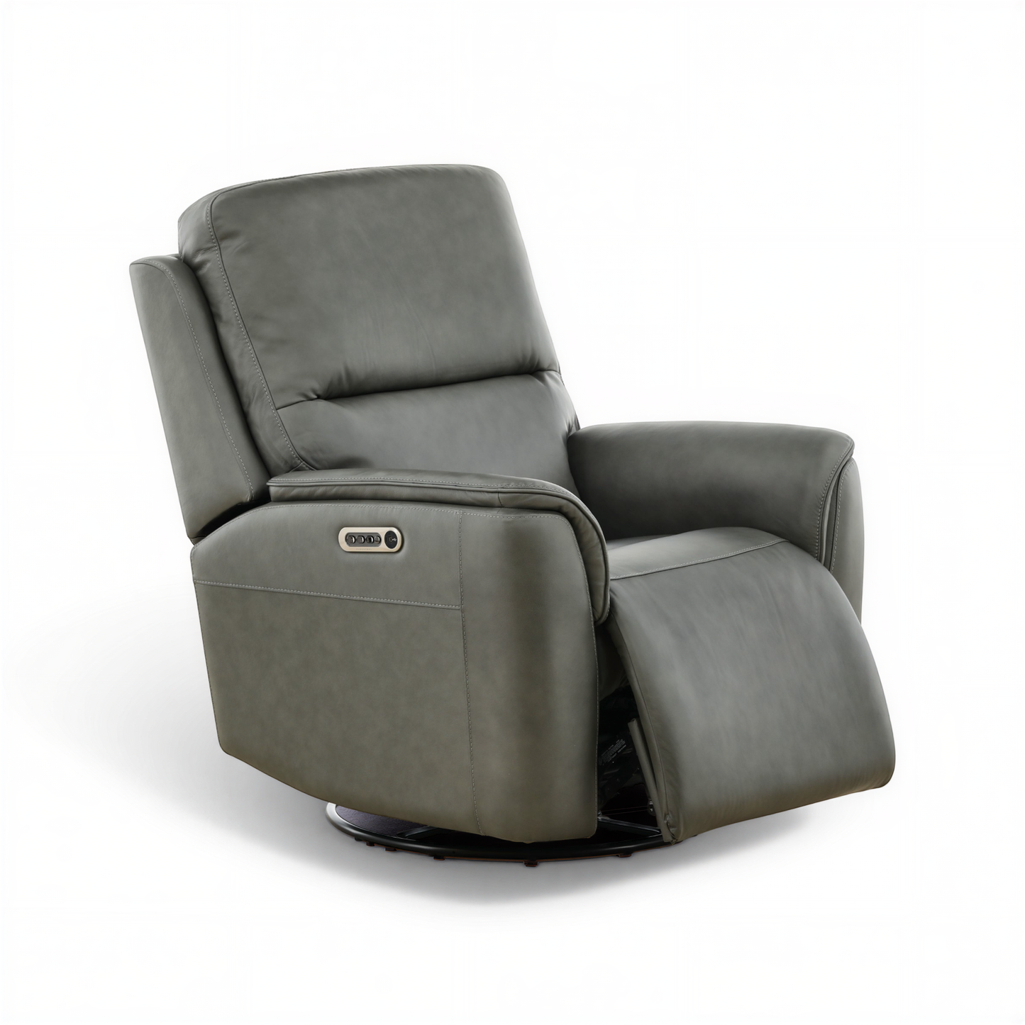 Flexsteel Grayson Leather Swivel Glider Recliner