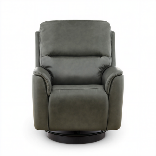 Flexsteel Grayson Leather Swivel Glider Recliner