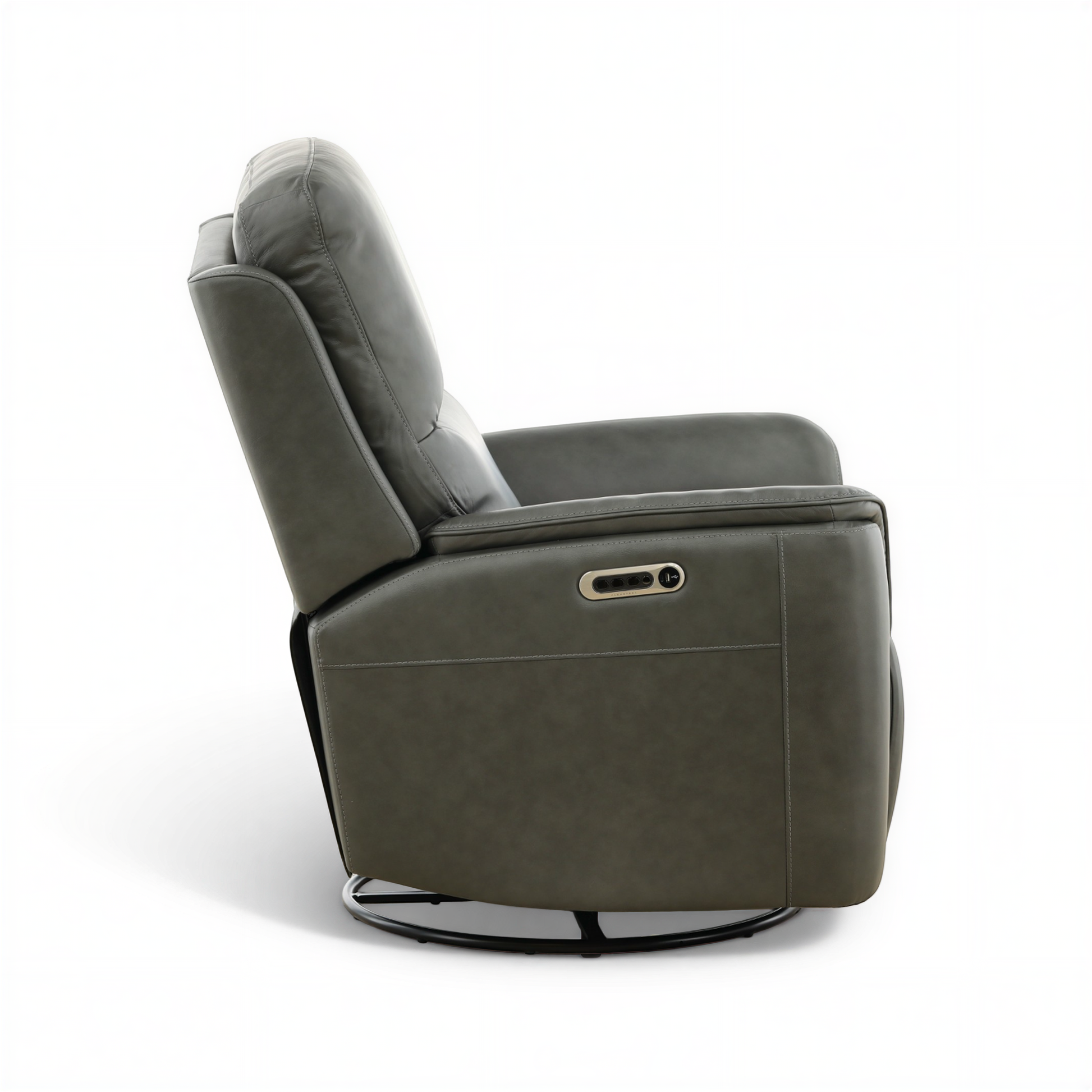 Flexsteel Grayson Leather Swivel Glider Recliner