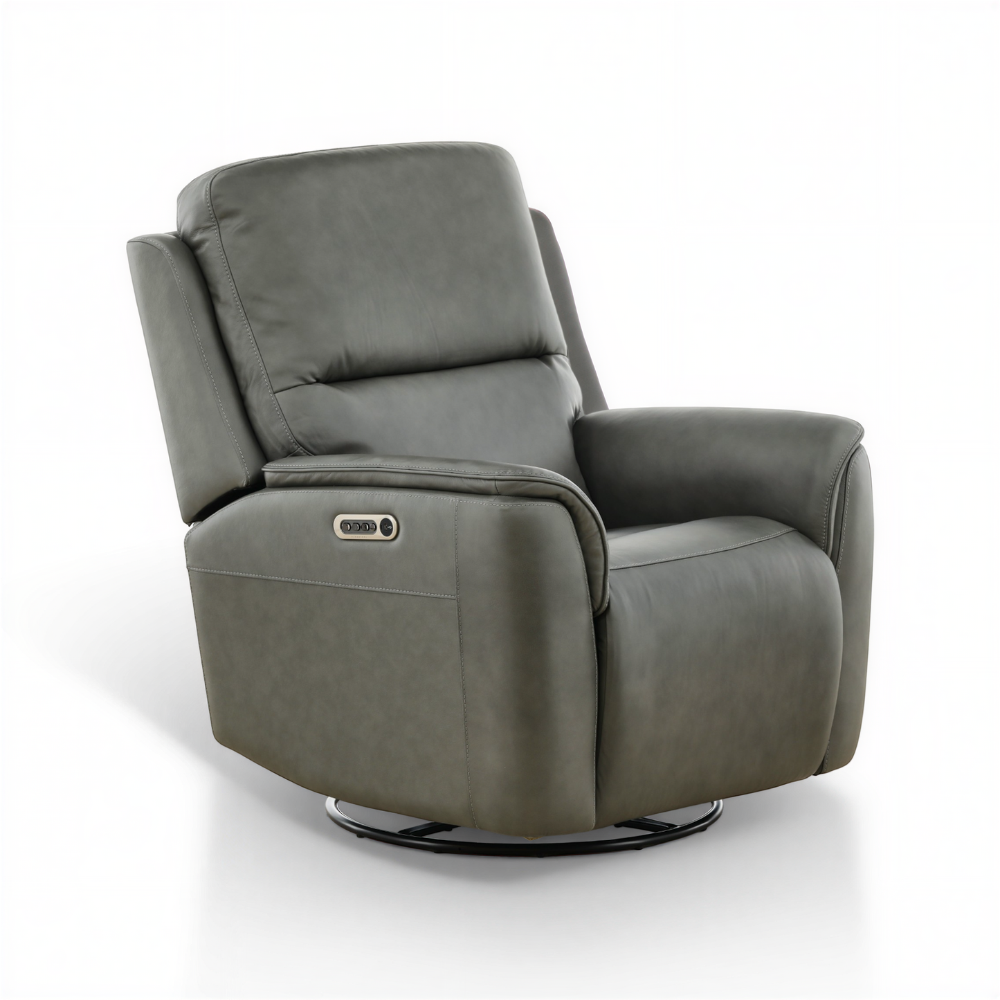 Flexsteel Grayson Leather Swivel Glider Recliner