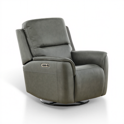 Flexsteel Grayson Leather Swivel Glider Recliner