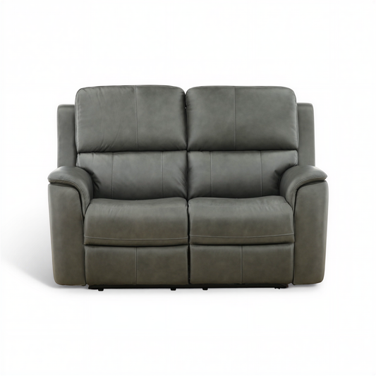Flexsteel Grayson Leather Power Loveseat