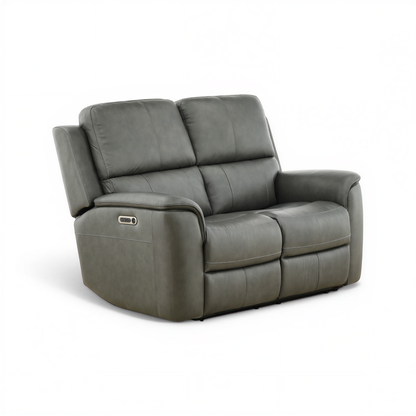 Flexsteel Grayson Leather Power Loveseat