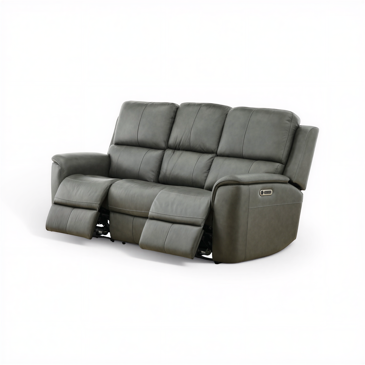 Flexsteel Grayson ather power Sofa with Drop Down Table