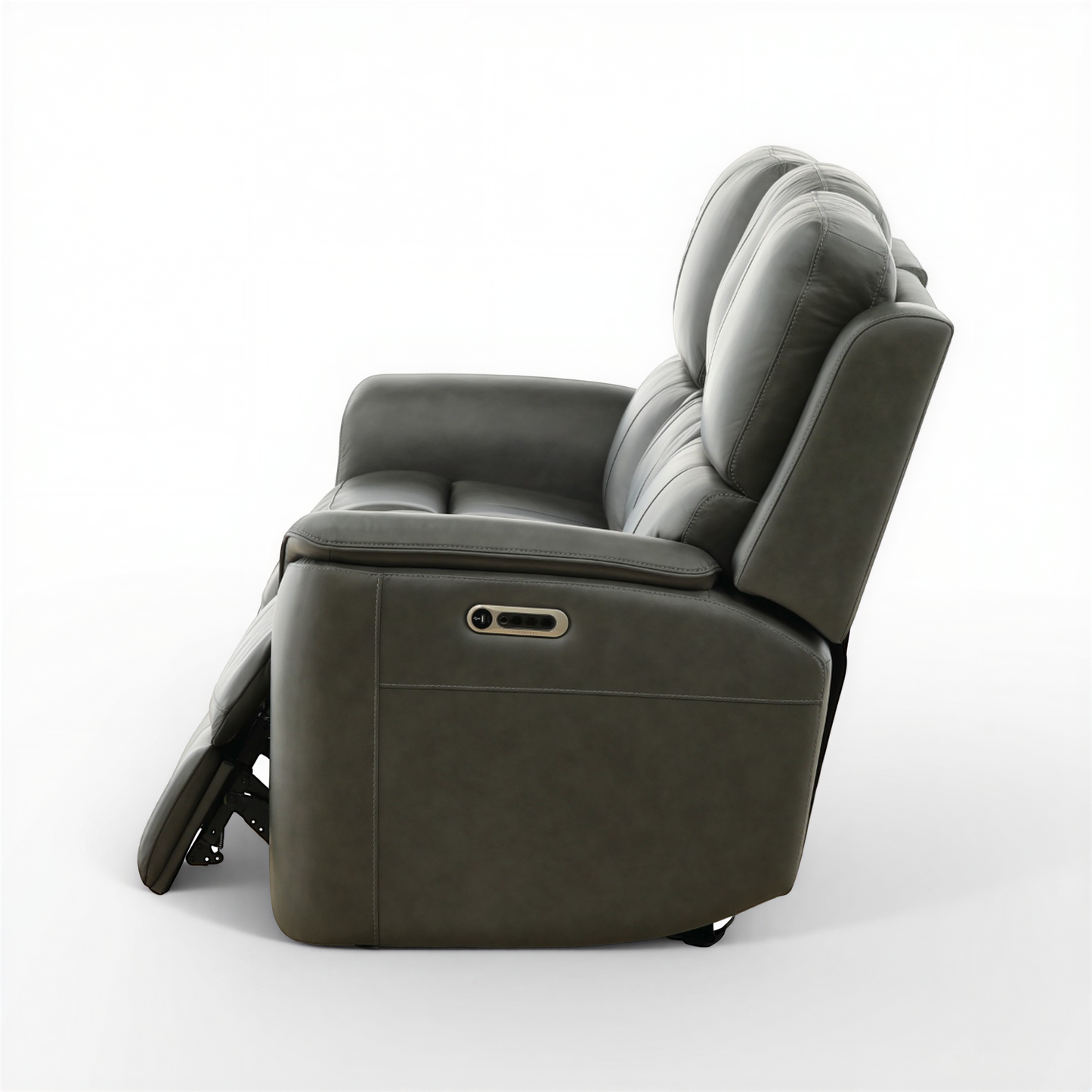 Flexsteel Grayson ather power Sofa with Drop Down Table