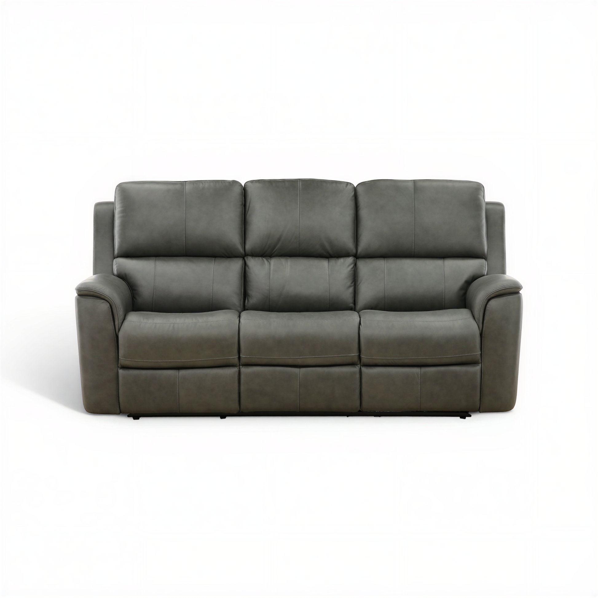 Flexsteel Grayson ather power Sofa with Drop Down Table