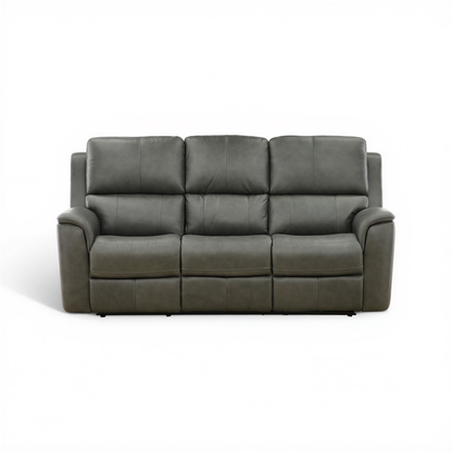 Flexsteel Grayson ather power Sofa with Drop Down Table