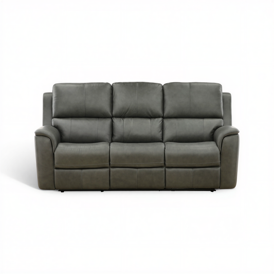 Flexsteel Grayson ather power Sofa with Drop Down Table