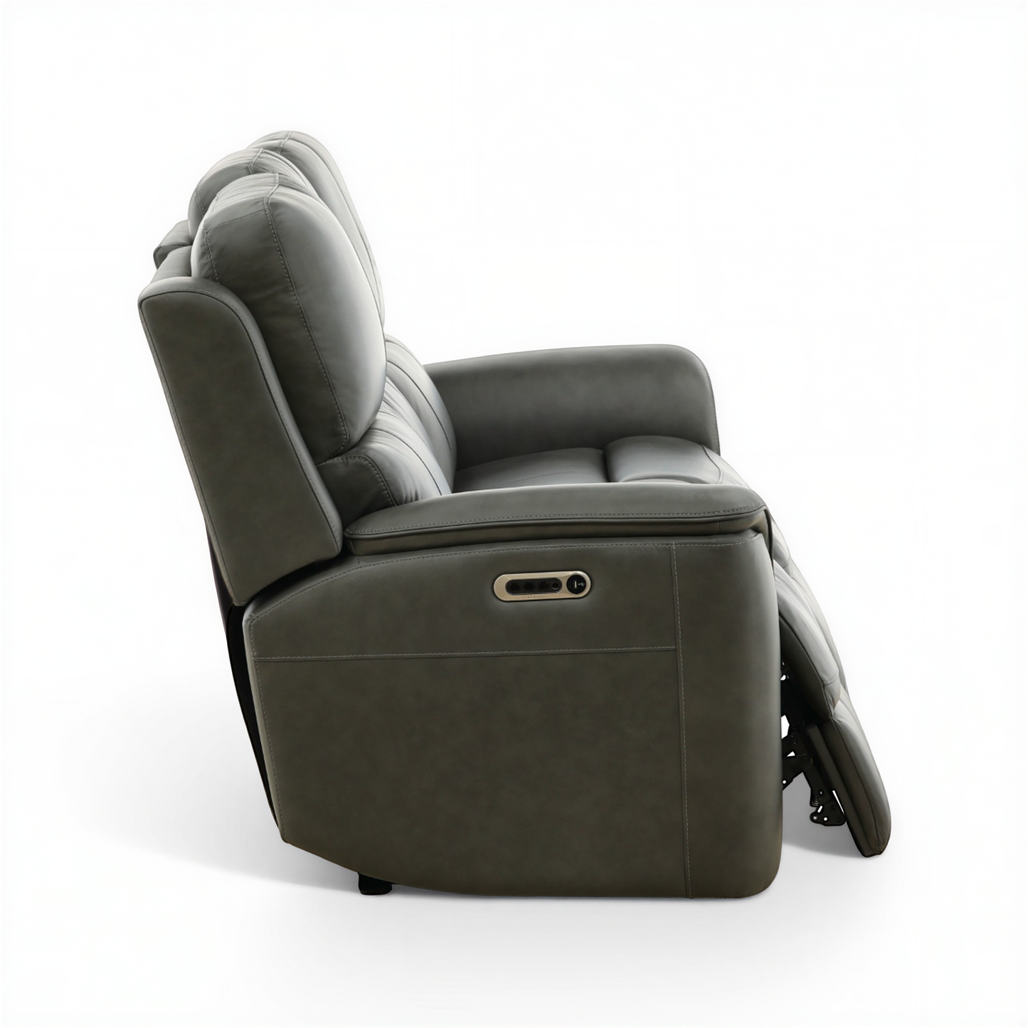 Flexsteel Grayson ather power Sofa with Drop Down Table