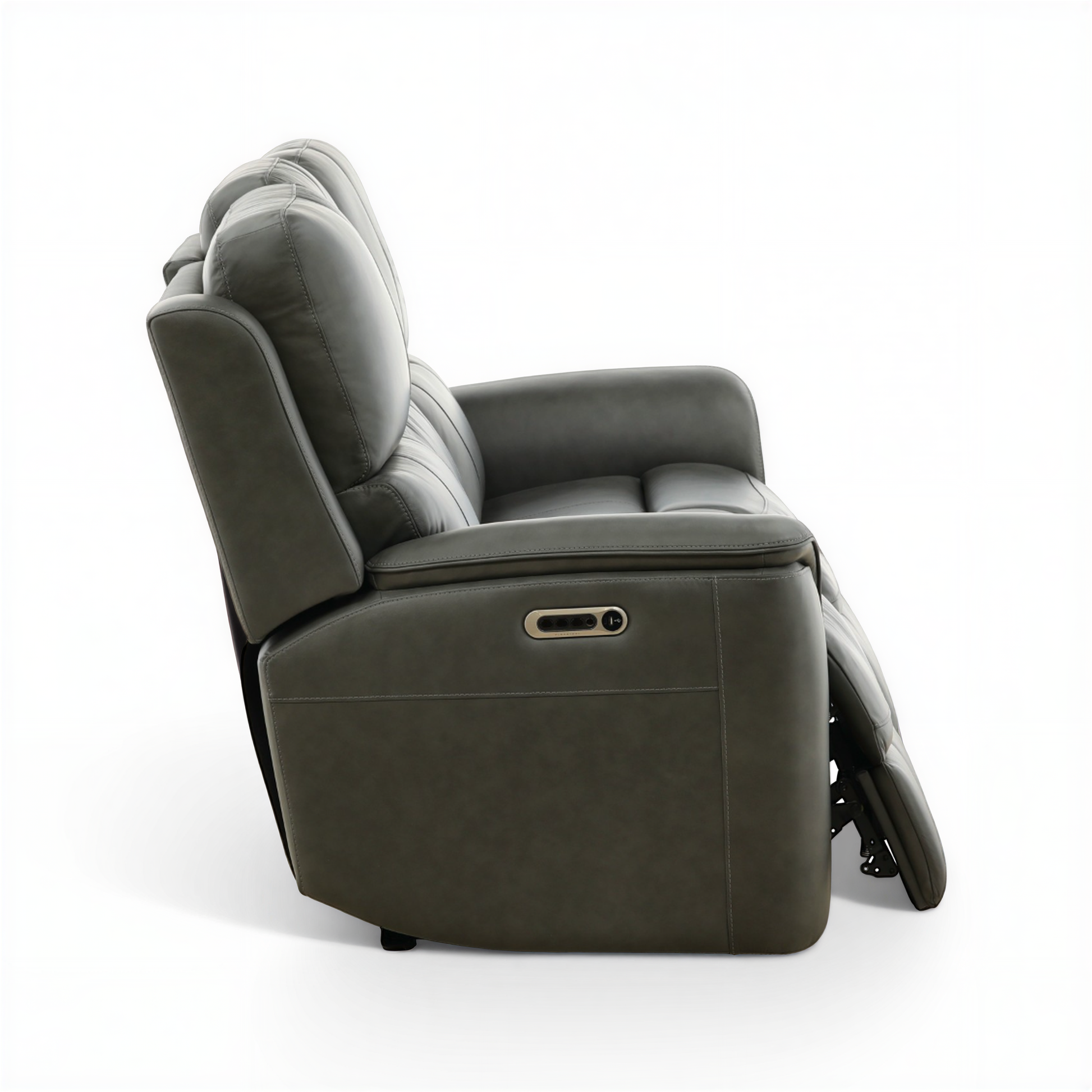 Flexsteel Grayson ather power Sofa with Drop Down Table