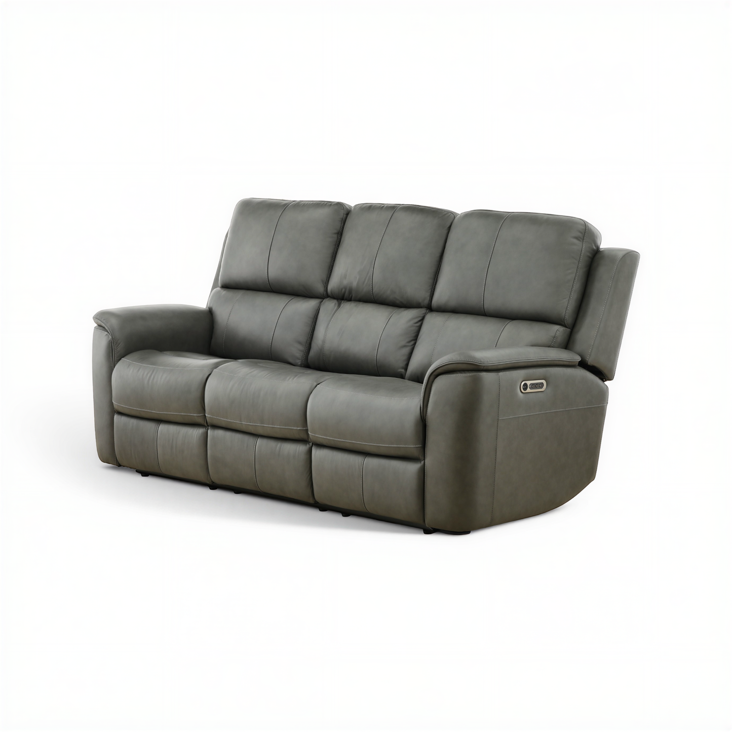 Flexsteel Grayson ather power Sofa with Drop Down Table